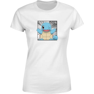 Pokémon Pokédex Squirtle #0007 Women's T-Shirt - White - XS