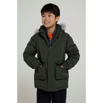 Mountain Warehouse Waterafstotend kinder/kinderjack met Ranger-logo (Groen)