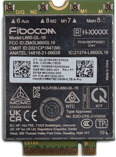 HP XMM 7560 R+ LTE-Advanced Pro WWAN 5R8X8AA#ABB