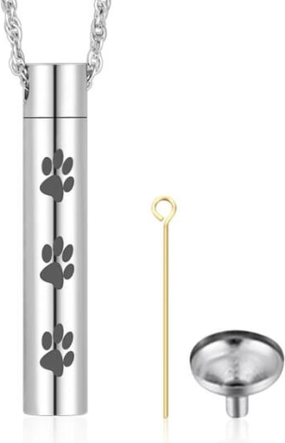 Assieraad Hond Buis Met Pootafdruk Zilverkleurig