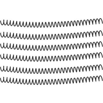 20 stuks Spiraalbinding Ring Grote Capaciteit Rugkam 30 Gaten 13 mm Diameter Set Kit Zwart
