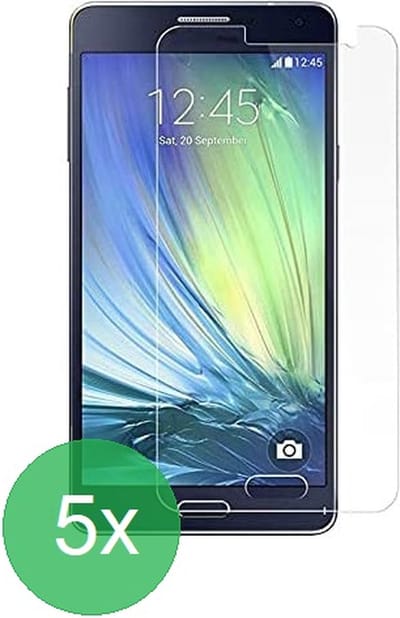 Geschikt Voor: Samsung Galaxy A5 (2015) Screenprotector 5x - screen protector - glas - bescherm - beschermglas - ZT Accessoires