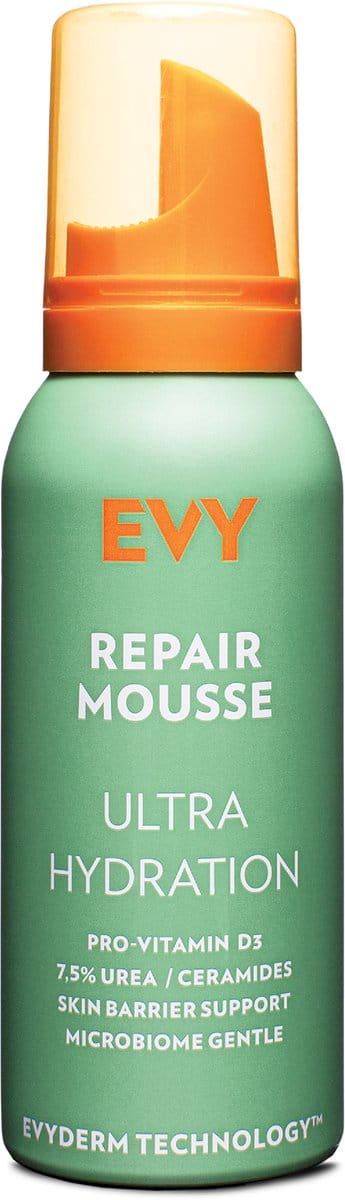EVY Dagelijkse Herstelmousse – Kalmerende & Herstellende Mousse na Zonnen – Voor Gevoelige Huid – 100ml