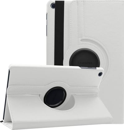 Hoes Geschikt voor Samsung Galaxy Tab A7 10.4 Hoes bookcase - (2020/2022) - 360 draaibare - Wit