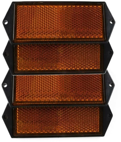 Benson Reflector - set 4x - oranje - schroefbevestiging - 104 x 40 mm