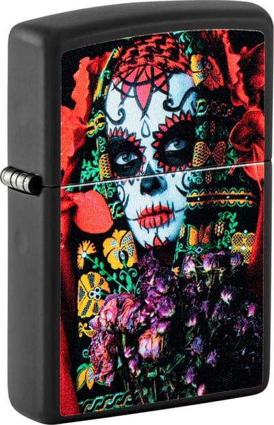 Zippo Aansteker Sugar Skull Woman Glow in the Dark