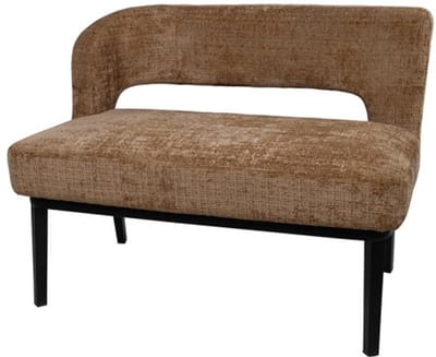 Eetkamerbank Bruce 105 cm - arm links - Cremona - Cinnamon 18 - Lichtbruin