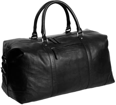 Chesterfield Caleb Leren Reistas / Weekendtas - 37 liter - Zwart