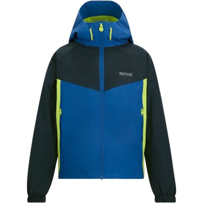 Regatta Hanleigh Waterdichte Jas voor Kinderen/Kinderen (Olympisch Blauw/Scherp Groen)