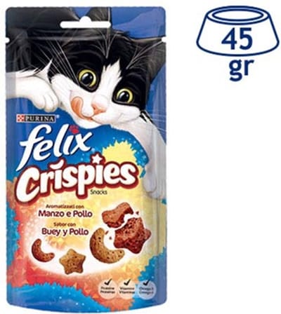 Felix Crispies met rund en kip 4x 45gr