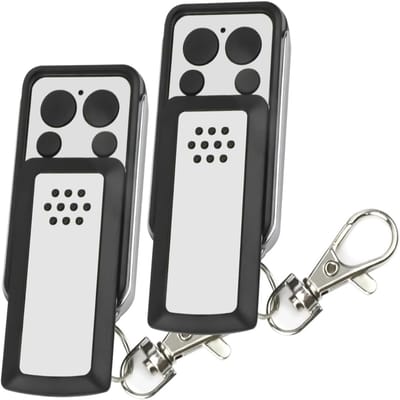 Poortafstandsbediening - Compatibel met 114253/104257/104251 - Voor Avidsen/Extel Automatisering - 433.92MHz - Zwart/Grijs - 2 Stuks