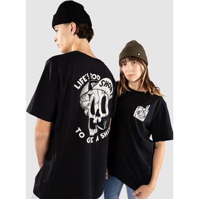 The Dudes Too Short Smokes T-Shirt zwart