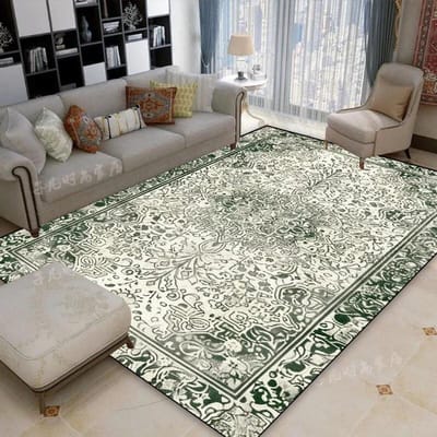 Tapis de Salon Traditionnel de Luxe Persan Tapis Fantaisie Décoration d'Intérieur Grande Surface Doux Lavables Antidérapants Paillassons de Porte pour Salon 120*160cm