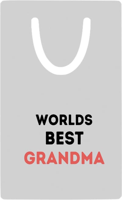 Hacebo® - worlds best grandma metalen boekenlegger - Oma - de beste oma - verjaardagscadeau - verjaardag - cadeau - cadeautje voor oma - oma artikelen - kado - geschenk - gift Bladwijzer boekenleggers - 7.6 cm x 5cm