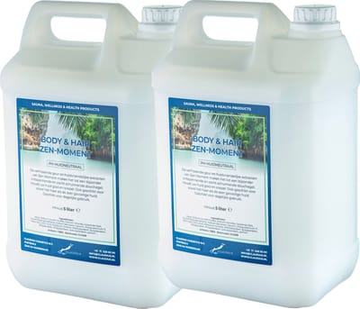 Body & Hair Zen Moment - 5 Liter - set van 2 stuks - 2 in 1 voor lichaam en haar.