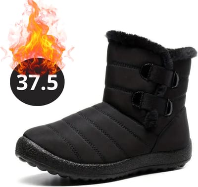 Bovista Snowboots - Sneeuwschoenen - Sneeuwboots - Dames - Wintersport - Ski - Skischoenen - Zwart - 37.5 - Bandje