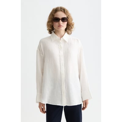 Scotch & Soda Linen Shirt White Taglia: 34 | Maglie a manica lunga Outlet | Donna | Bianco