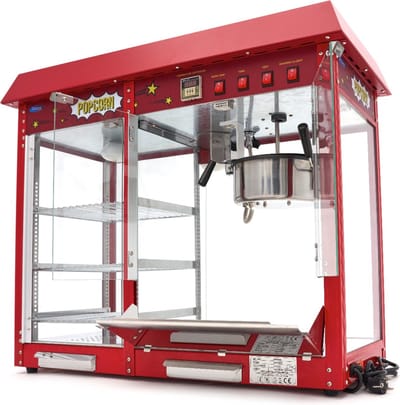 Popcorn Machine – 150 gr – met Warmhoudvitrine