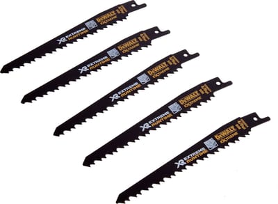 DeWalt DT99554 Reciprozaagblad - 152mm - Hout met spijkers (5st)