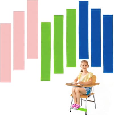 Elastische Oefenbanden voor Onrustige Voeten - ADHD en Autisme - Kinderen met ADHD - Groen, Blauw, Roze - Verschillende Elasticiteit