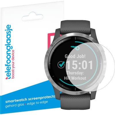 Telefoonglaasje Screenprotector Garmin Vivoactive 4 - PMMA - (Dun/Flexibel) Plexiglas Screenprotectors Geschikt voor Garmin Vivoactive 4 - Beschermglas - Smartwatch