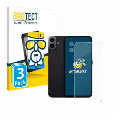 Screenprotector 3 Stuks voor Nothing CMF Phone 1 (Voor+Camera) Beschermglas transparant