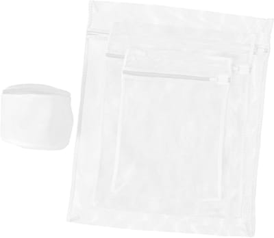 Waszak Set - Netzakken Kleding - Kleding Beschermen - Fijnmazig Ontwerp - 4 Stuks 60x60 - Grijs