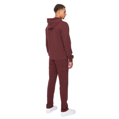 Duck and Cover Heren Optimus Hoodie en Joggingbroek Set (Wijn)