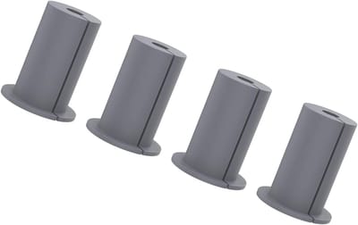 Duurzame en stevige wanddoorvoeren voor kabels - 4 stuks, geschikt voor 1 inch brede toepassingen, ideaal voor buitengebruik (Grijs)