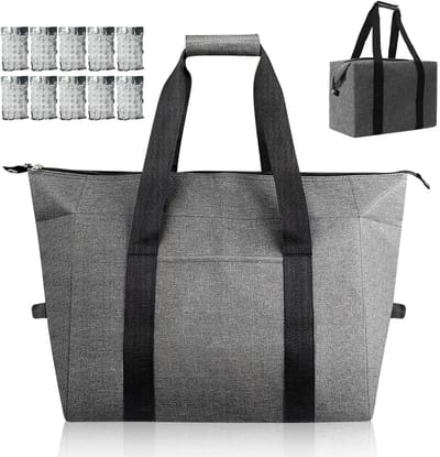 Vouwbare koel tas van 20 liter, ideaal voor het bewaren van voedsel, perfect voor kamperen en picknicks, duurzaam en lichtgewicht