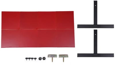 Tafeltennis Rebound Board - Ping Pong Retourbord - Alleen Trainen - 360° Hoekverstelling - 66 x 33 cm