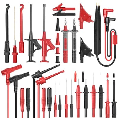 Multimeter Meetsnoeren Kit - Testsondes Set Krokodillenklemmen - Elektrisch Testen - Flexibele Collocatie - 25 Stuks - Niet gespecificeerd