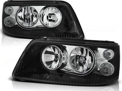 Koplampen VW T5 04 03-08 09 ZWART