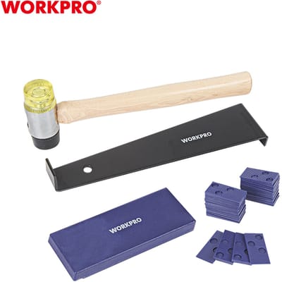 WORKPRO WP204302 Vloerinstallatieset – Compleet voor Laminaat, PVC en Hout – Professioneel vloeren leggen