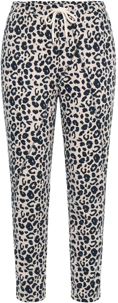 Angel of Style - Dames - Sweatpants comfortabele pasvorm leomotief siernaden - Linnen - Maat 42
