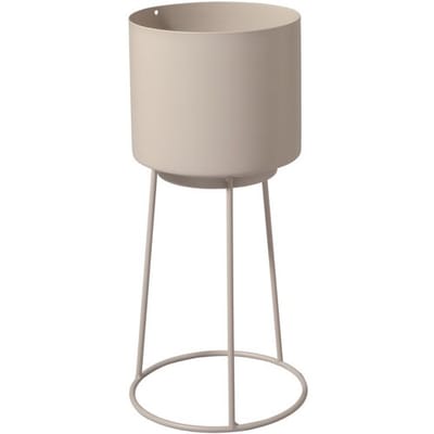 LIVARNO Bloempot met onderstel 1 L (Beige)