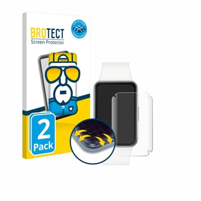 BROTECT - Screenprotector voor Samsung Galaxy Fit3 - Folie Beschermfolie transparant volledig dekking - 2 Stuks
