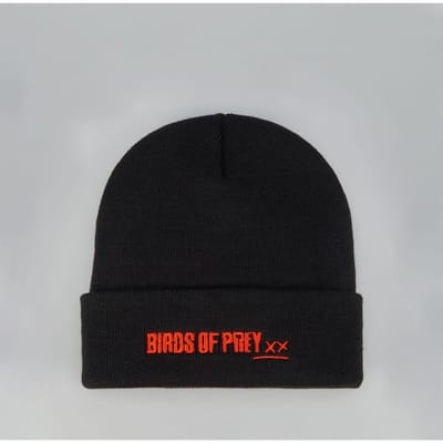 Birds of Prey Logo Beanie With Embroidery - Black