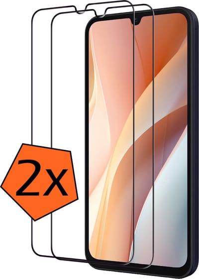 Screenprotector - 2 Stuks - Geschikt voor Samsung Galaxy A15 - Full Cover - Gehard Glas - Beschermglas - Tempered Glass - Screen Protector