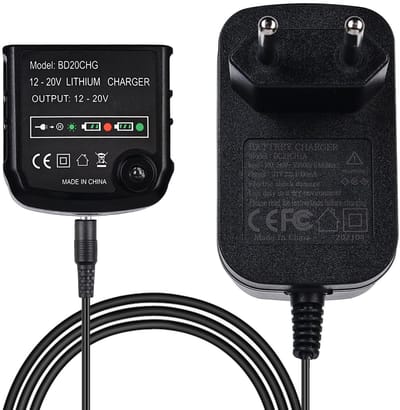 Zeynomax - Oplader 18V/20V - Compatibel met Black & Decker Accu's - Lichtgewicht en compact - Ideaal voor kluswerk - Snelle laadtijd - Geschikt voor..