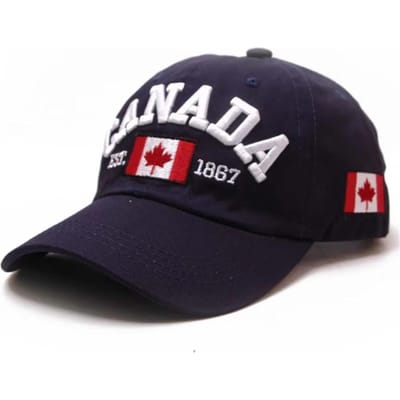 Casquettes de Baseball Unisexes pour Adultes d'Été Printemps Visière Solaire Sauvage Lettre Canadienne Chapeau Réglable Adjustable black