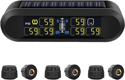 Banden Druk Systeem - TPMS Sensoren - Veilig Rijden - 6 Draadloze Sensoren - 0-116 PSI