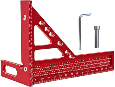 Dailygoods- Meetliniaal 3D-verstekhoek - Multifunctioneel - Aluminiumlegering - Nauwkeurige Hoekmeting - Houtbewerkingsgereedschap - Duurzaam en slijtvast - Hoekmeter