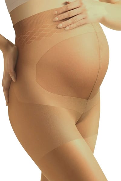 Zwangerschapspanty - 20 Denier - Kleur: Neutro (Suntan) - Maat: S - Model: Mamma Premium