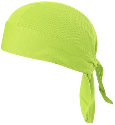 Neon groene Sportbandana - Bandana - Neon - Sportmuts - Hoofddeksel - Sportmuts - Universeel - Absorberend - Polyester - CHPN