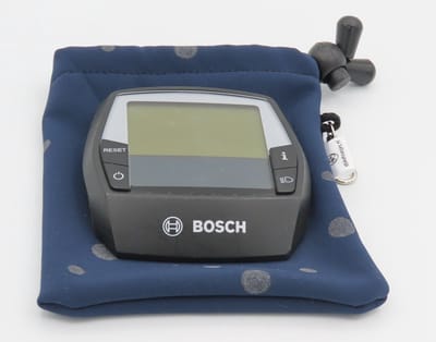 Bosch ebike display L hoesje displayhoesje intuvia -stip op donker blauw - softshell dlx