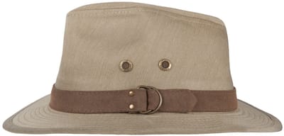 Hatland - UV Fedora hoed voor heren - Yorden - Olijfgroen - maat L (59CM)