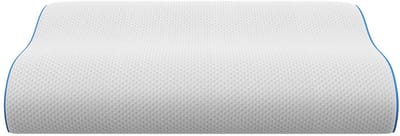 Vente-unique Stevig ergonomisch hoofdkussen met vormgeheugen en afneembare tijk 38 kg/m³ - 40 x 60 - Wit - CORVICA