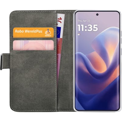Mobilize Motorola Edge 60 Pro Portemonnee Hoesje Zwart