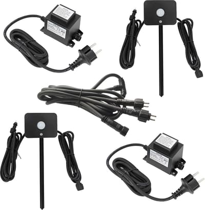 Set van 2 PIR Bewegingssensoren voor 12V Buitenverlichting